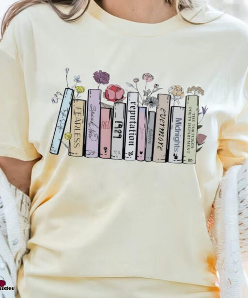 New Vintage Taylor?S Version All Albums As Books Shirt Ttpd Taylor Swift T Shirt Gift For Book Lovers