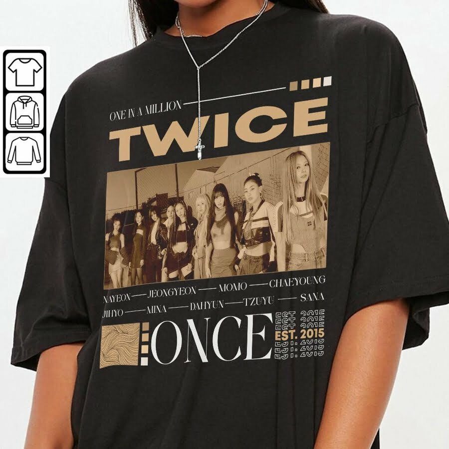 Vintage Twice Shirt, Twice Unisex Kpop Shirt, Vintage Style Korean Pop T-Shirt