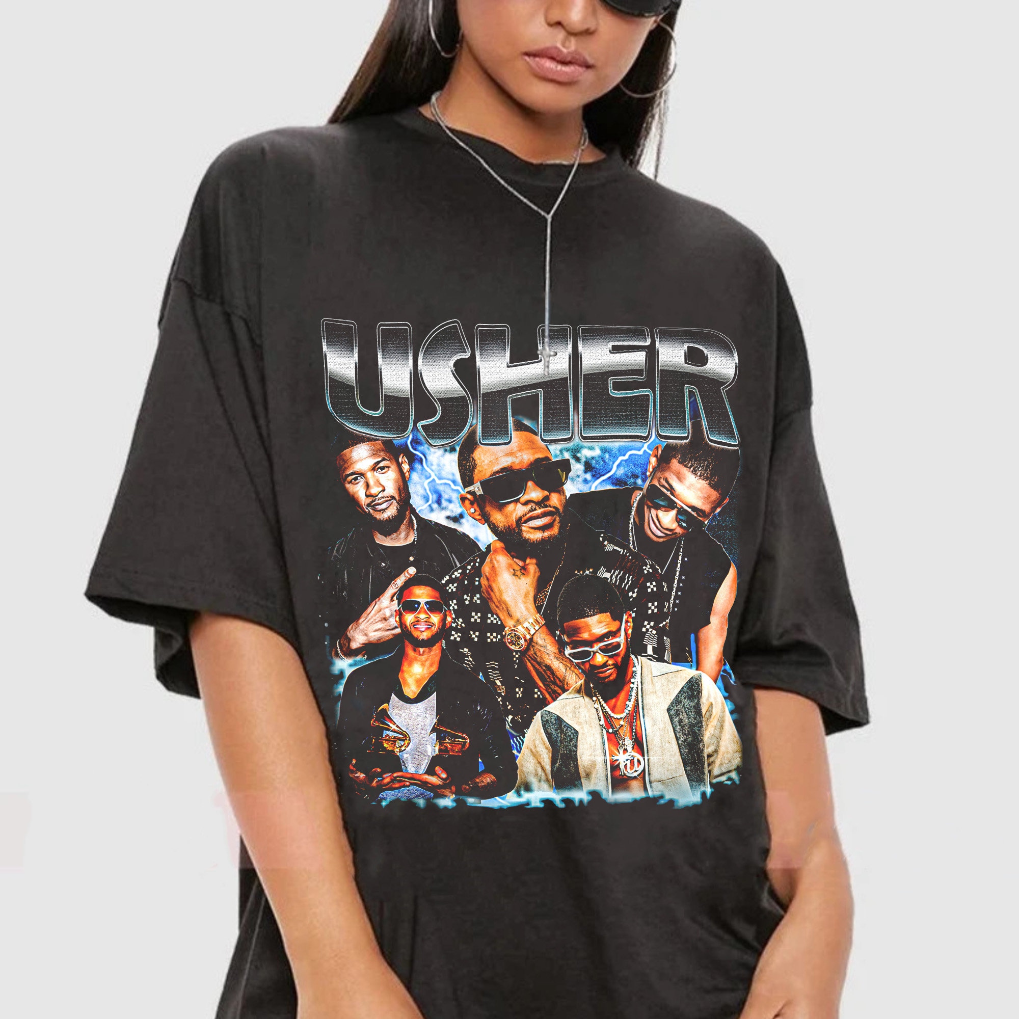 Vintage Usher 90S Shirt, Fan Shirt, Classic Style Shirt