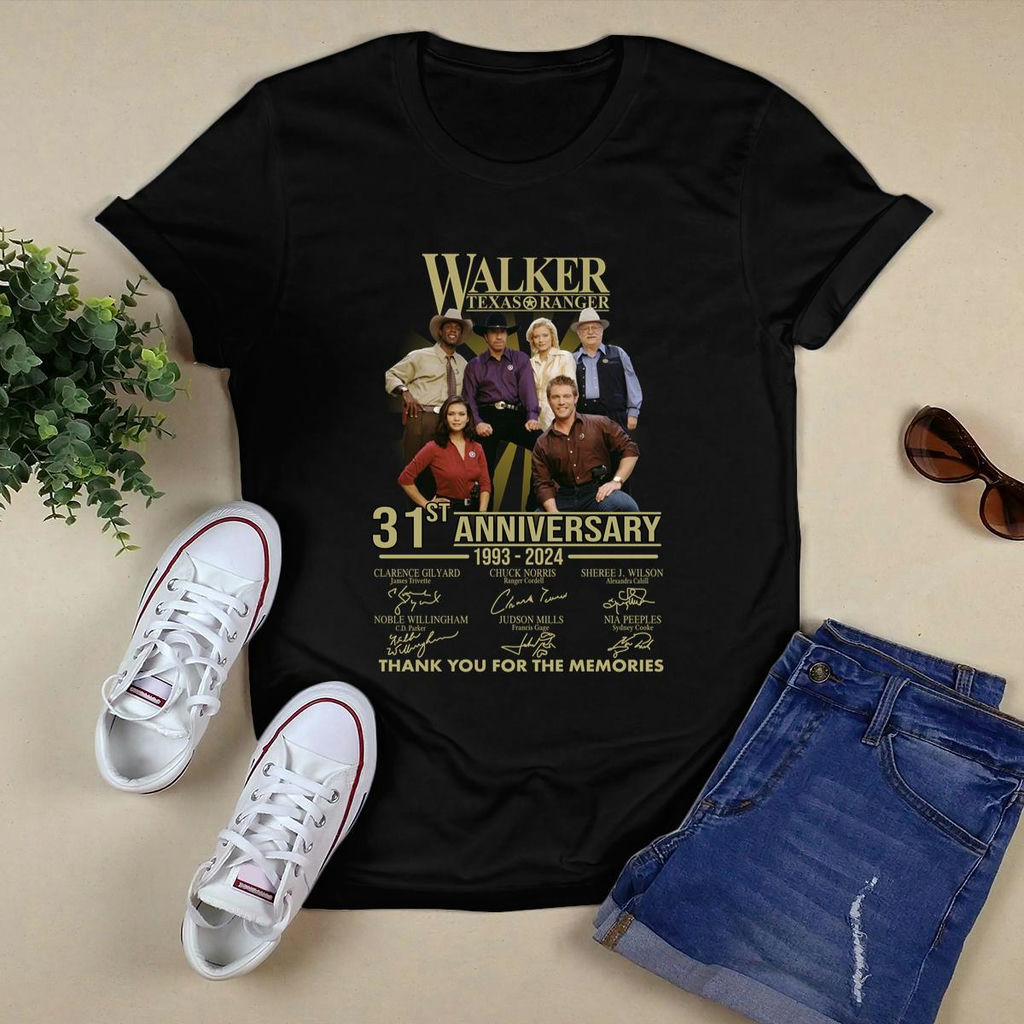 Walker Texas Ranger 31St Anniversary 1993 2024 Thank You For The Memories Shirt, Premium Shirt