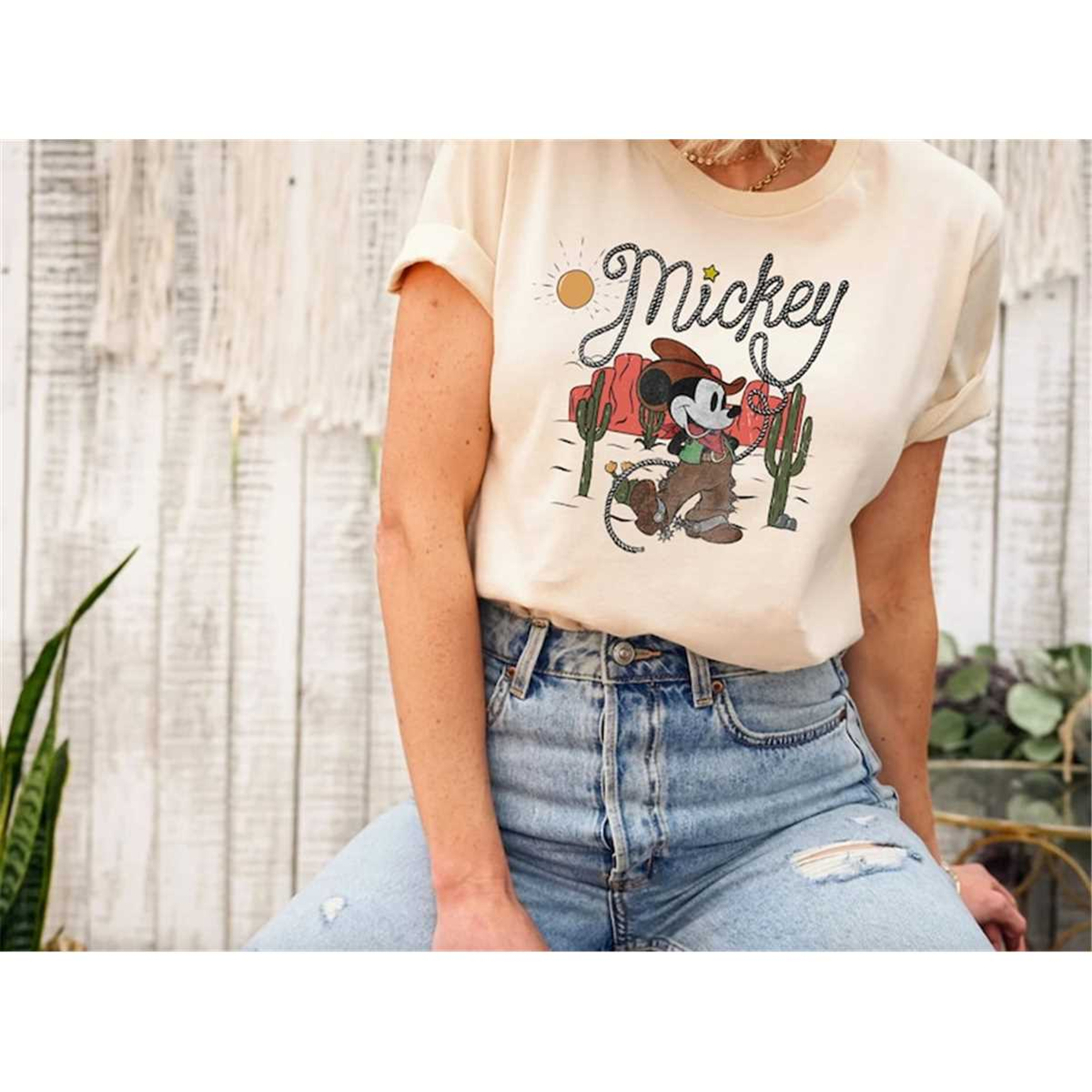 Western Cowboy Country Rodeo Mickey Disney T-Shirt, Disney Shirt, Mickey Mouse Shirt