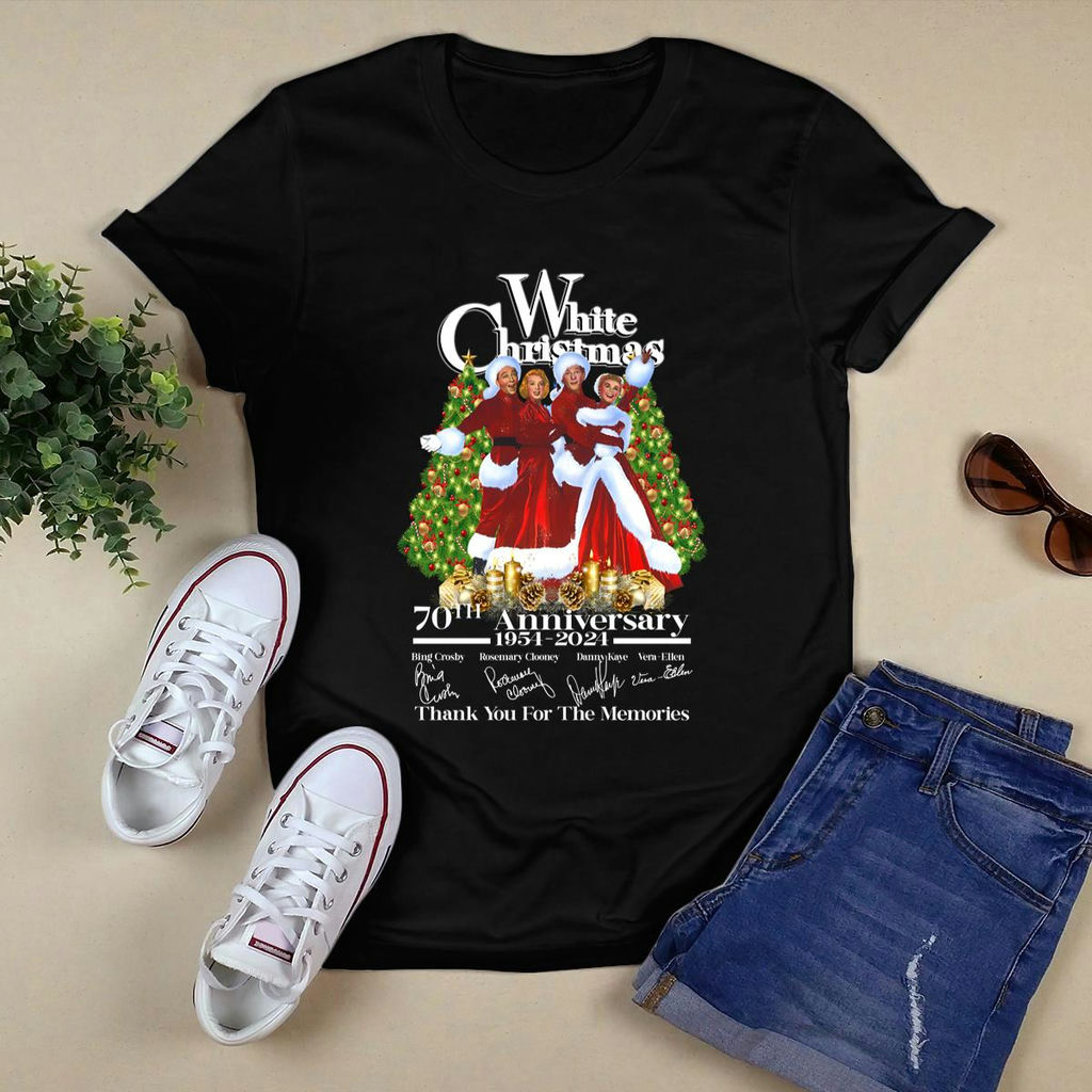 White Christmas 70Th Anniversary 1954 2024 Thank You For The Memories Shirt, Premium Shirt