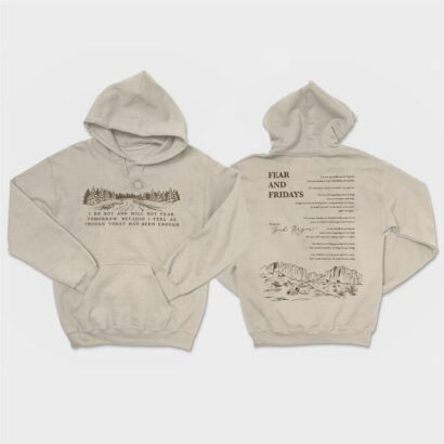 Zach Bryan Fear and Fridays Hoodie, Vintage Zach Bryan Hoodie, Zach Bryan New Album Hoodie,Country Music Lyric,Western Cowboy Tee