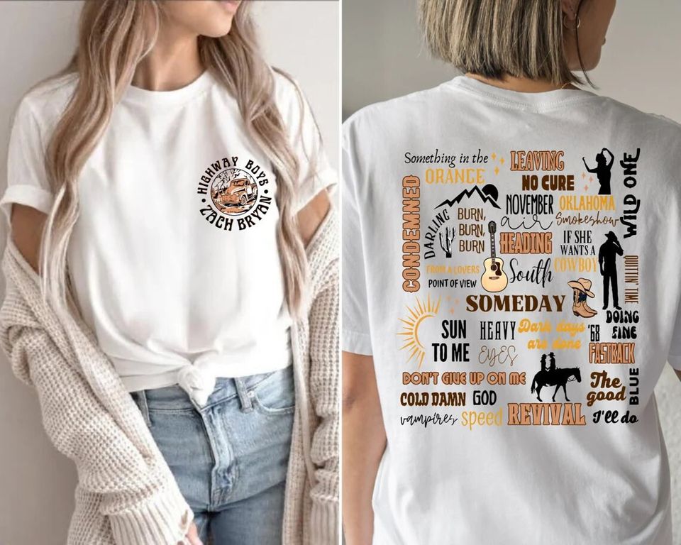 Zach Bryan Full Tracklist, American Heartbreak Album Cover Shirt