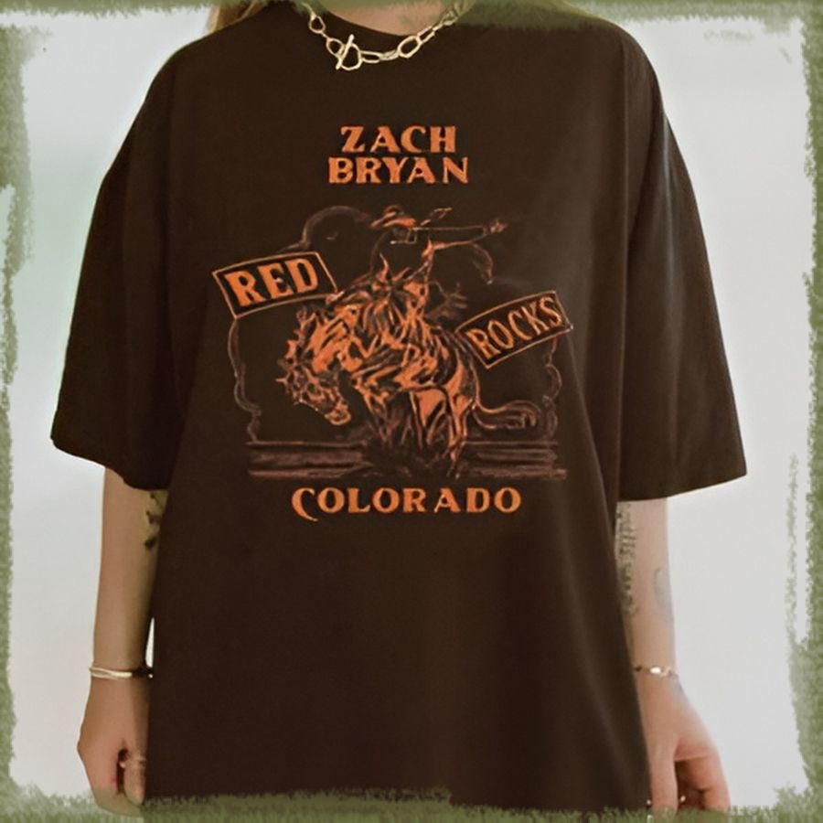 Zach Bryan Red Rocks Shirt, Premium Shirt, Ablum Music Shirt, Fan Shirt, Tour Shirt