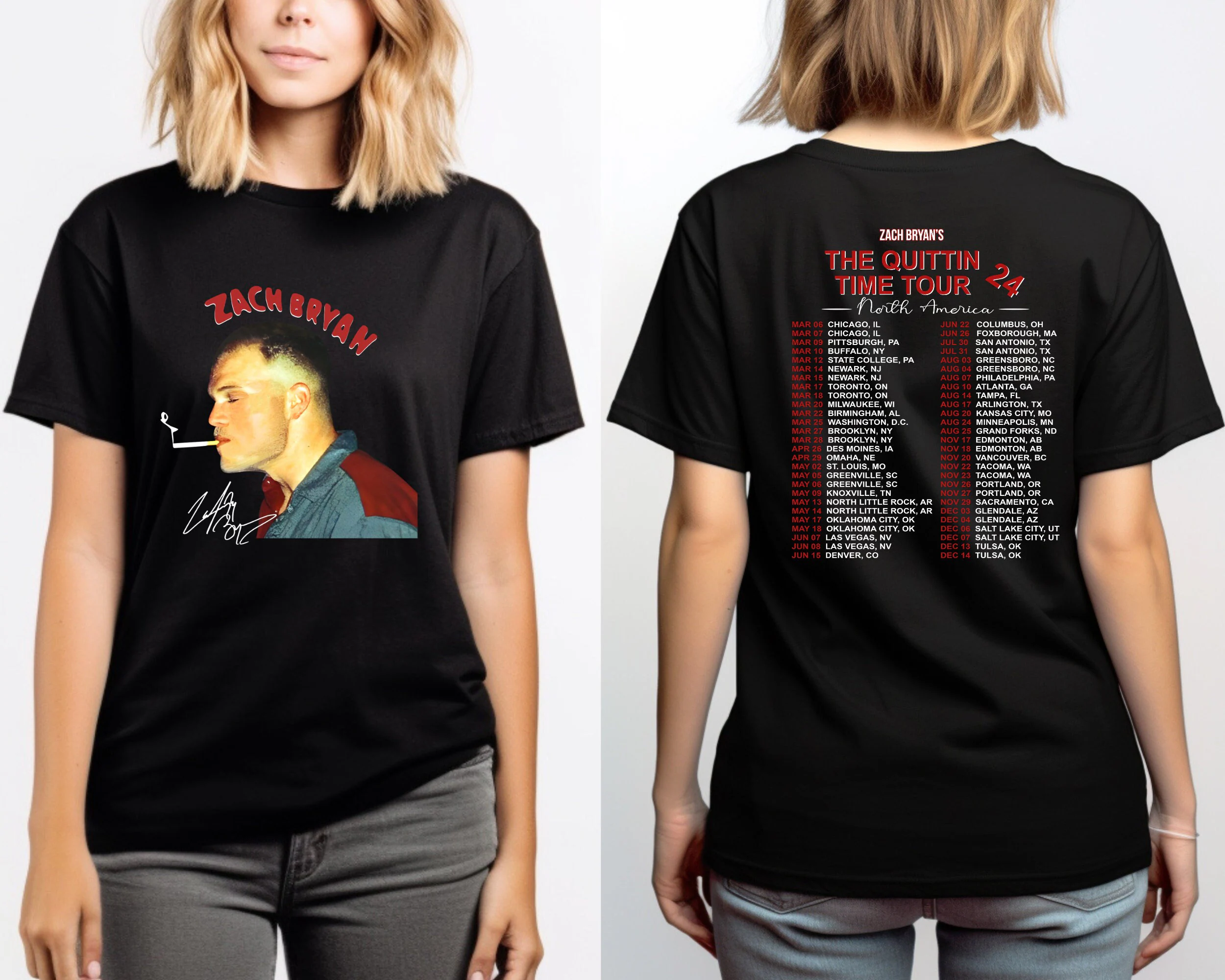 Zach Bryan The Quittin Time Tour 2024 Shirt