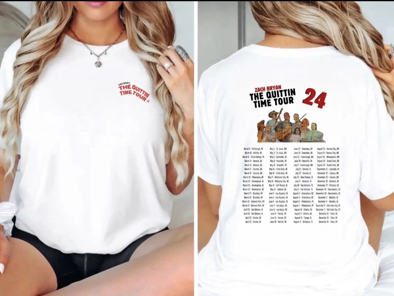 Zach Bryan'S Quittin' Time Tour 2024 Shirt, Zach Bryan Concert Merch, Zach Bryan Tshirt